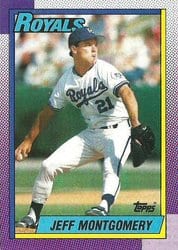 1990 Topps Base Set Jeff Montgomery #638 card