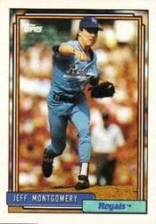 1992 Topps Base Set Jeff Montgomery #16 card