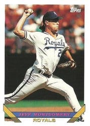 1993 Topps Base Set Jeff Montgomery #130 card