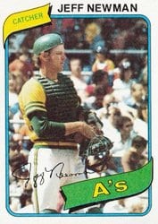 1980 Topps Base Set Jeff Newman #34 card