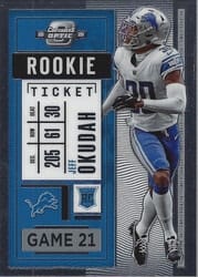 2020 Panini Contenders Optic Base Set Jeff Okudah #98 card