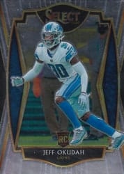 2020 Panini Select Base Set Jeff Okudah #186 card