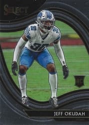 2020 Panini Select Base Set Jeff Okudah #386 card