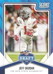 2020 Score NFL Draft Jeff Okudah #NFL-18 card