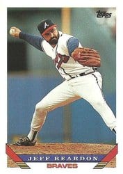 1993 Topps Base Set Jeff Reardon #475 card