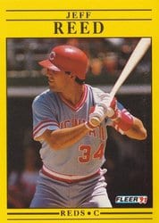 1991 Fleer Base Set Jeff Reed #78 card