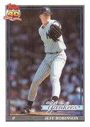 1991 Topps Base Set Jeff Robinson #19 card