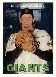 2016 Topps Heritage Base Set Jeff Samardzija #389 card