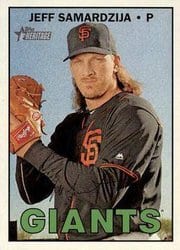 2016 Topps Heritage Base Set Jeff Samardzija #724 card