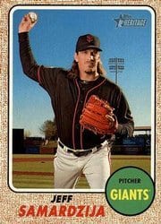 2017 Topps Heritage Base Set Jeff Samardzija #121 card