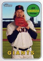 2018 Topps Heritage Base Set Jeff Samardzija #197 card