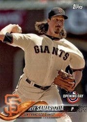 2018 Topps Opening Day Base Set Jeff Samardzija #89 card