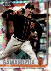 2019 Topps Chrome Sapphire Edition Base Set Jeff Samardzija #574 card