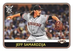 2020 Topps Big League Base Set Jeff Samardzija #132 card