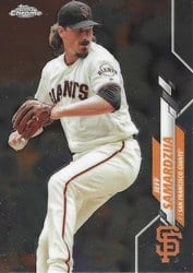 2020 Topps Chrome Base Set Jeff Samardzija #197 card
