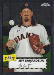 2021 Topps Chrome Platinum Anniversary Base Set Jeff Samardzija #405 card