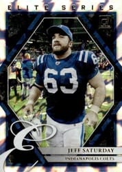 2021 Donruss Elite Series Jeff Saturday #ES-JSA card
