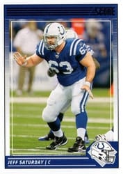 2024 Score Base Set Jeff Saturday #125 card
