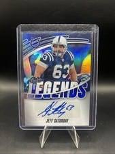 2025 Panini Absolute Absolute Legends Signatures Jeff Saturday #ALS-JSY card