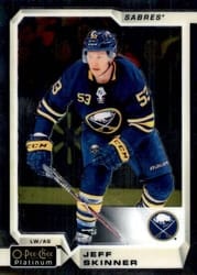 2018-19 O-Pee-Chee Platinum Base Set Jeff Skinner #36 card