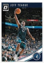 2018-19 Donruss Optic Base Set Jeff Teague #105 card