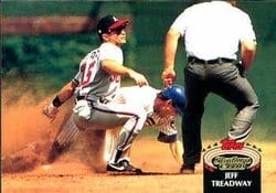 1992 Stadium Club Base Set Jeff Treadway #82 card