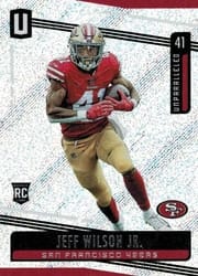 2019 Panini Unparalleled Base Set Jeff Wilson Jr #162 card
