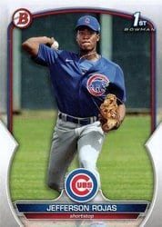 2023 Bowman Prospects Jefferson Rojas #BP-70 card