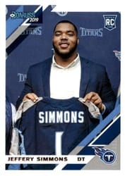 2019 Donruss Base Set Jeffery Simmons #258 card