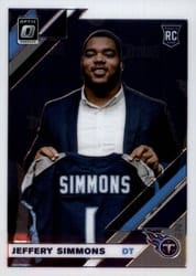 2019 Donruss Optic Base Set Jeffery Simmons #108 card