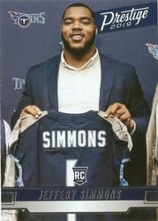 2019 Panini Prestige Base Set Jeffery Simmons #247 card