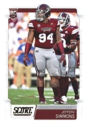 2019 Score Base Set Jeffery Simmons #397 card