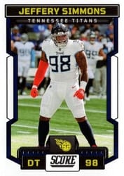 2023 Score Base Set Jeffery Simmons #33 card