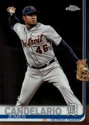 2019 Topps Chrome Base Set Jeimer Candelario #63 card