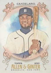2021 Topps Allen & Ginter Base Set Jeimer Candelario #216 card