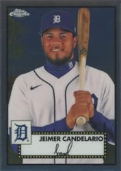 2021 Topps Chrome Platinum Anniversary Base Set Jeimer Candelario #355 card