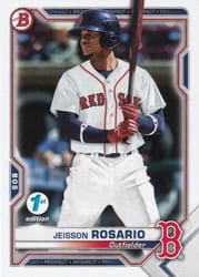 2021 Bowman 1st Edition Base Set Jeisson Rosario #BP-37 card