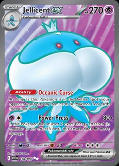 White Flare Jellicent ex #160 card