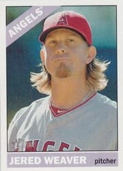 2015 Topps Heritage Base Set Jered Weaver #433 card