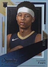 2025-26 Panini Signature Series Profiles Jeremiah Fears #21 card
