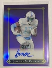 2025 Leaf Metal 92 Autographs Jeremiah McClellan #92L-JMC card