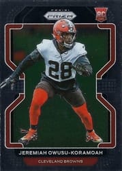 2021 Panini Prizm Base Set Jeremiah Owusu-Koramoah #389 card