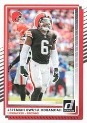 2025 Donruss Base Set Jeremiah Owusu-Koramoah #115 card