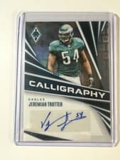 2024 Panini Phoenix Calligraphy Jeremiah Trotter #C-JTR card