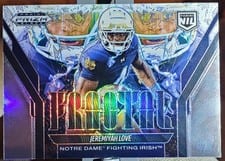 2025 Panini Prizm Black Fractal Jeremiyah Love #18 card