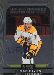 2021-22 O-Pee-Chee Platinum Base Set Jeremy Davies #252 card