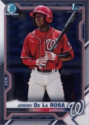 2021 Bowman Chrome Prospects Jeremy De La Rosa #BCP-25 card