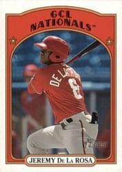 2021 Topps Heritage Minor League Base Set Jeremy De La Rosa #60 card