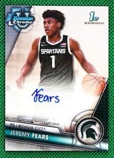 2023-24 Bowman University Chrome Bowman Chrome Prospects Autographs Jeremy Fears #BCPA-JF card