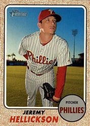 2017 Topps Heritage Base Set Jeremy Hellickson #213 card